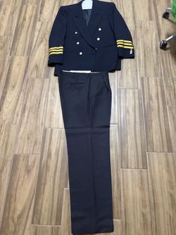 Aircraft captain double breasted uniform suit pilot with pants