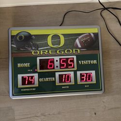 Oregon Ducks Scoreboard Clock