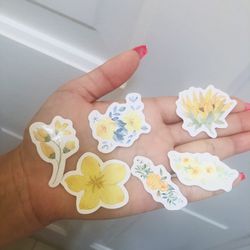 Stationary Flower Stickers