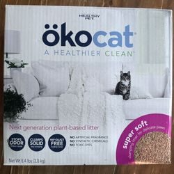 ökocat Super Soft Wood Clumping Cat Litter Unscented 8.4 Dust Free All Cats New