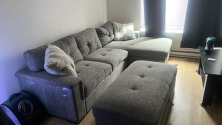 Couch with Ottoman