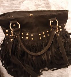 Black Suade Bag 