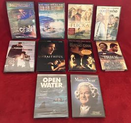 Lot NEW & SEALED THE DAVINCI CODE UNFAITHFUL CRASH OPEN WATER Drama Thriller‼️ Entire OOP DVD TARGET Collection MUST GO ‼️