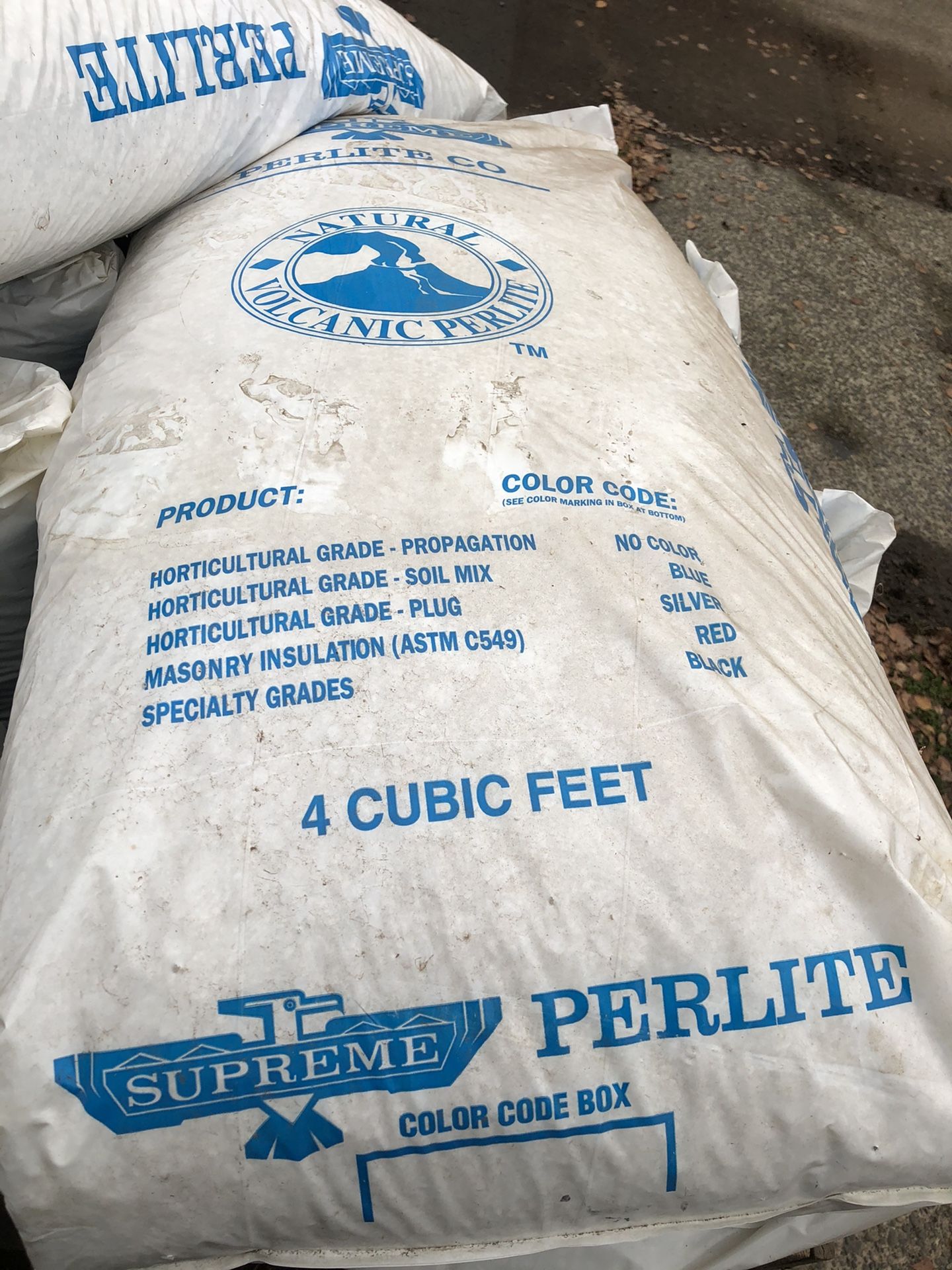 Perlite bags