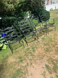 Patio tables and 4 chairs