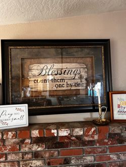 Blessings Count Them One by One Framed Wall Art