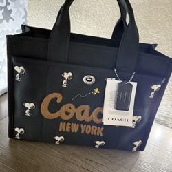 Coach x Peanuts Snoopy Cargo Tote Bag