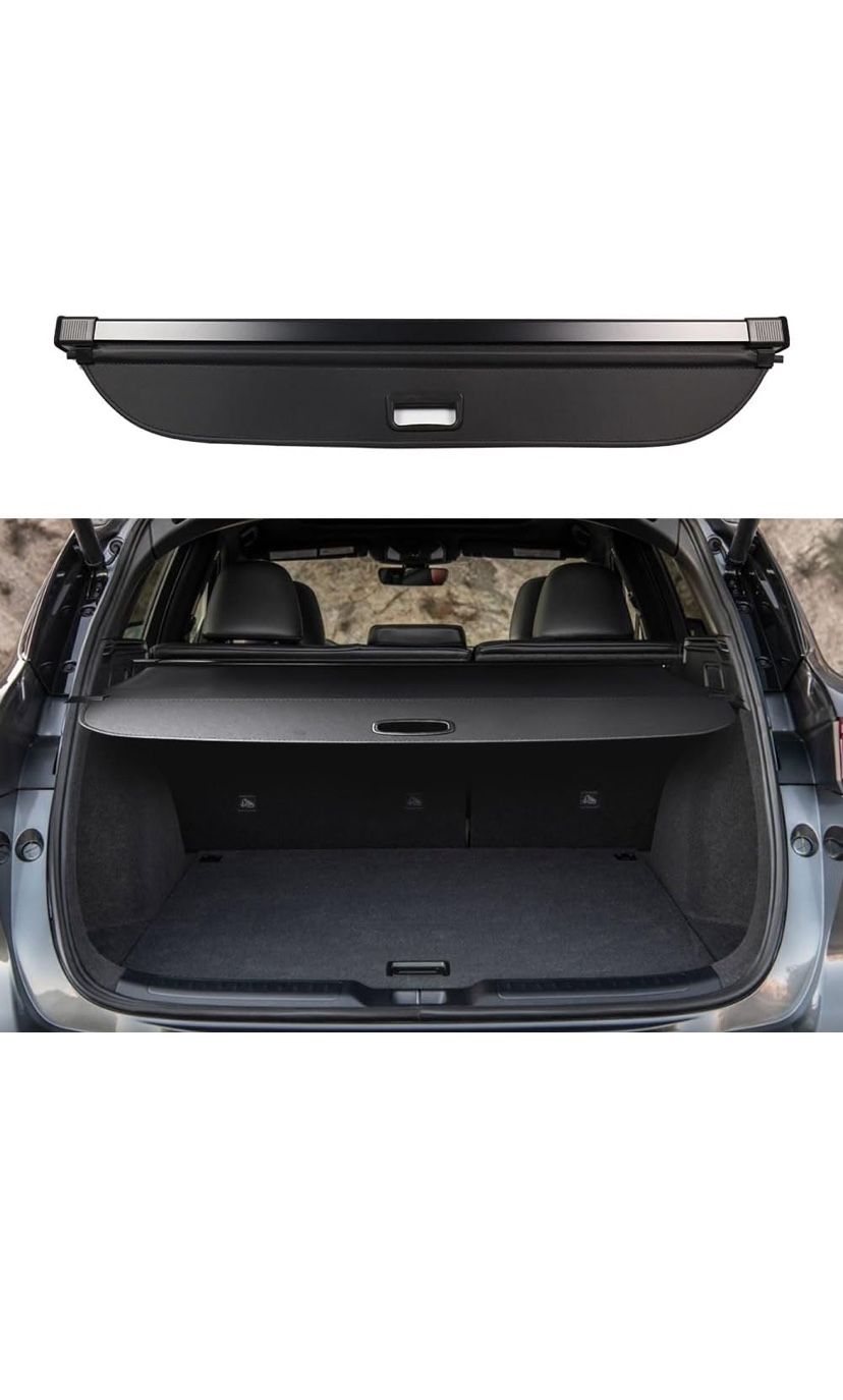 Cargo Cover for Infiniti QX50 Accessories 2019 thru 2025 Rear Black Trunk Shade Luggage Security Cover