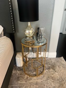 Gold Side Table