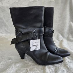 LADIES BOOTS WOR DAYNA BLACK BOOTS NWT SIZE 8M