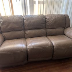 Sofa and loveseat , both with recliners 