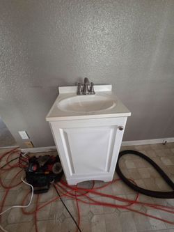 Bathroom vanity 18 width x 16.5 depth