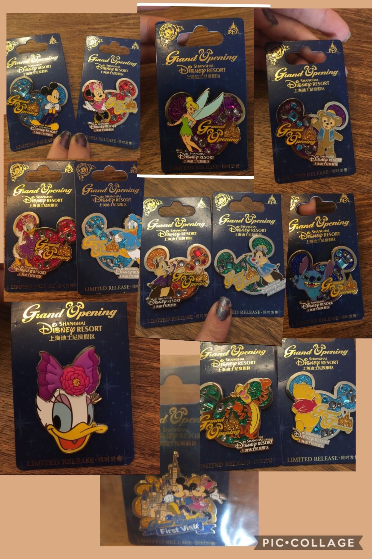 Disney shanghai pins! Grand opening rare ones
