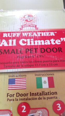 "All Climate" small pet door