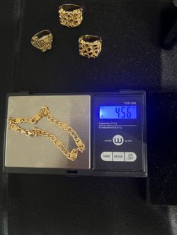 18k gold Figaro bracelet 4.6g 8.25 inches