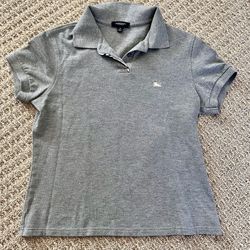 Burberry Women’s Polo Shirt Gray Color Size M