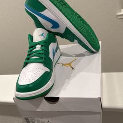 Jordan 1 Low Lucky greens Size 10.5 Men -12 Women New