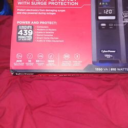Cyber Power Battery Backup With Surge Protection