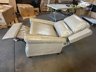 faux leather pushback recliner chair featuring classic 