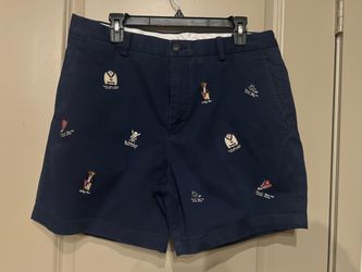 Polo Ralph Lauren men Embroidered Bear chino short aviator navy Size 34