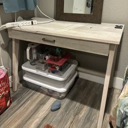 Desk And Mirror