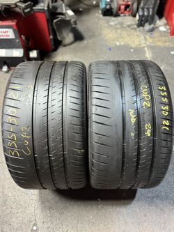 21” tires michelin 335/30/21 semi new with free installation $400