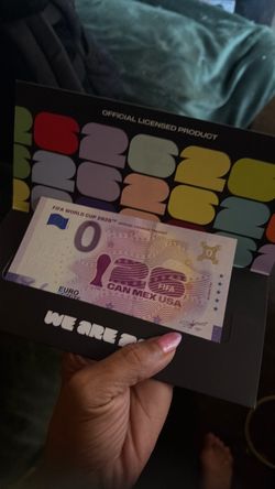 FIFA World Cup 2026 Official Zero Euro Souvenir Banknote