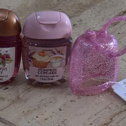 Bath and Body Works Pocketbac Holder and sanitizers