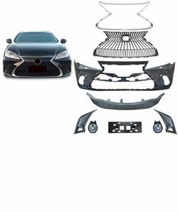 For 2006-2009 Lexus ES350 to 2018+ ES200 Style Front Bumper Kit+Fog Light