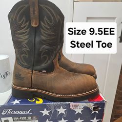Thorogood Steel Toe Work Boots Size 9.5