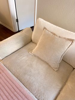 Sofa + white table
