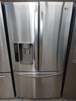 LG stainless steel french door refrigerator - Free delivery