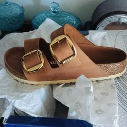 New Birkenstock Arizona Big Buckle Cognac 100