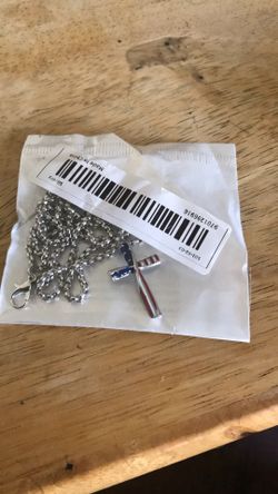 Red white Blue Cross/ With Chain