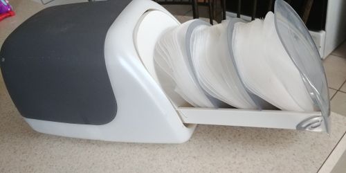Cd organizer compact and clean.
