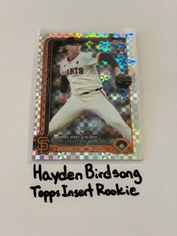 Hayden Birdsong San Francisco Giants Pitcher Topps Short Print Insert Rookie Card.