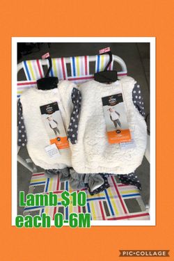 Lamb Halloween 🎃👻costume brand new 0-6m $10 each