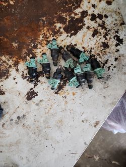 Lot Of 10 Green Top Injectors
