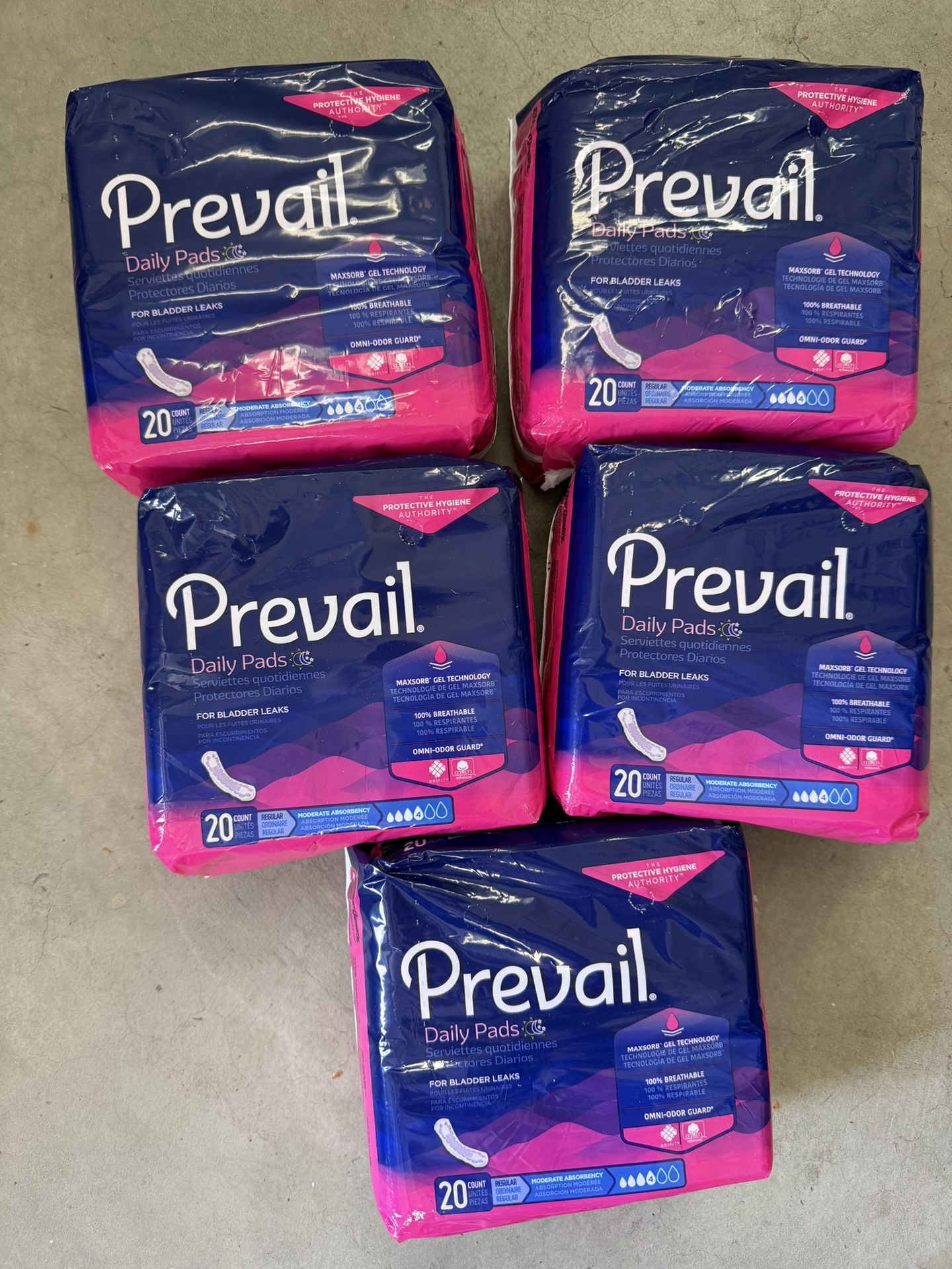 Womens Daily Pads 5packs For 20$  