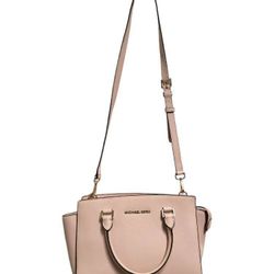 Michael Kors Beige Saffiano Leather Medium Selma Tote