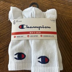 NWT Champion men’s crew socks 6 pairs