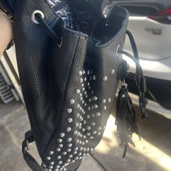 Leathe Purse Backpack