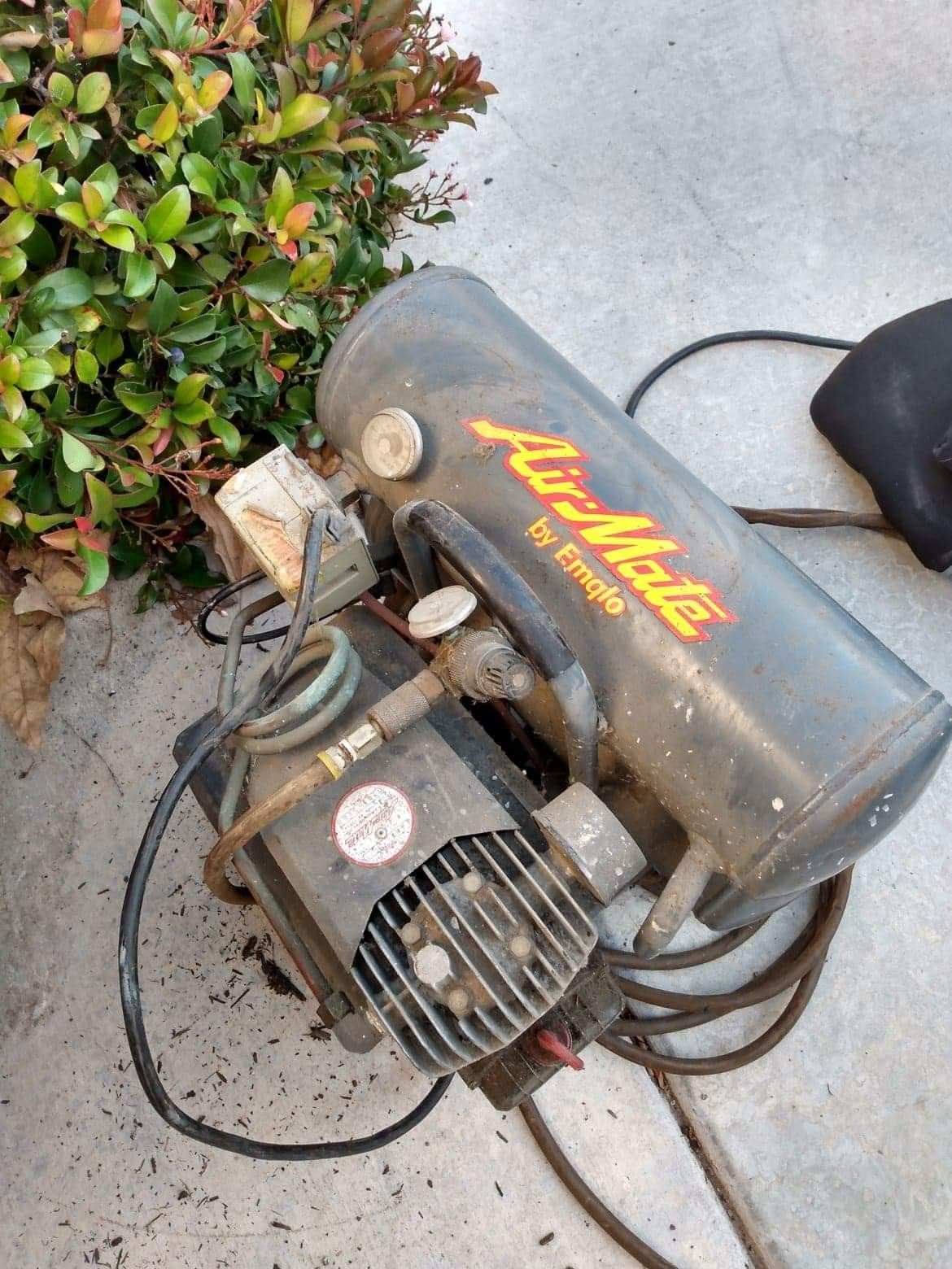 Used Airmate by Emglo Air Compressor. In working condition