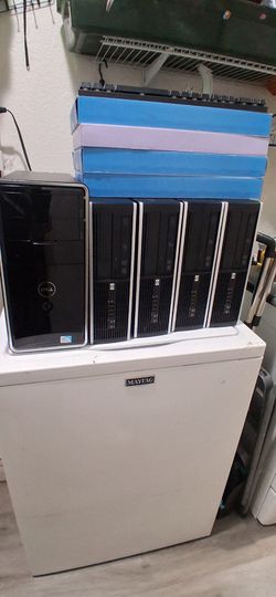 Selling these 5 Desktop Computers Windows 10. Good condition. asking 200 for everything, or 50 each.
- 1 Hp desktop computer.
Windows 10.
AM
