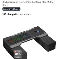 Couchmaster CYCON 2 Black Edition Couch Gaming Desk For Mouse & Keyboard (For PC, PS4/5, Xbox One/X) Ergonomic Lapdesk For Couch & Bed
