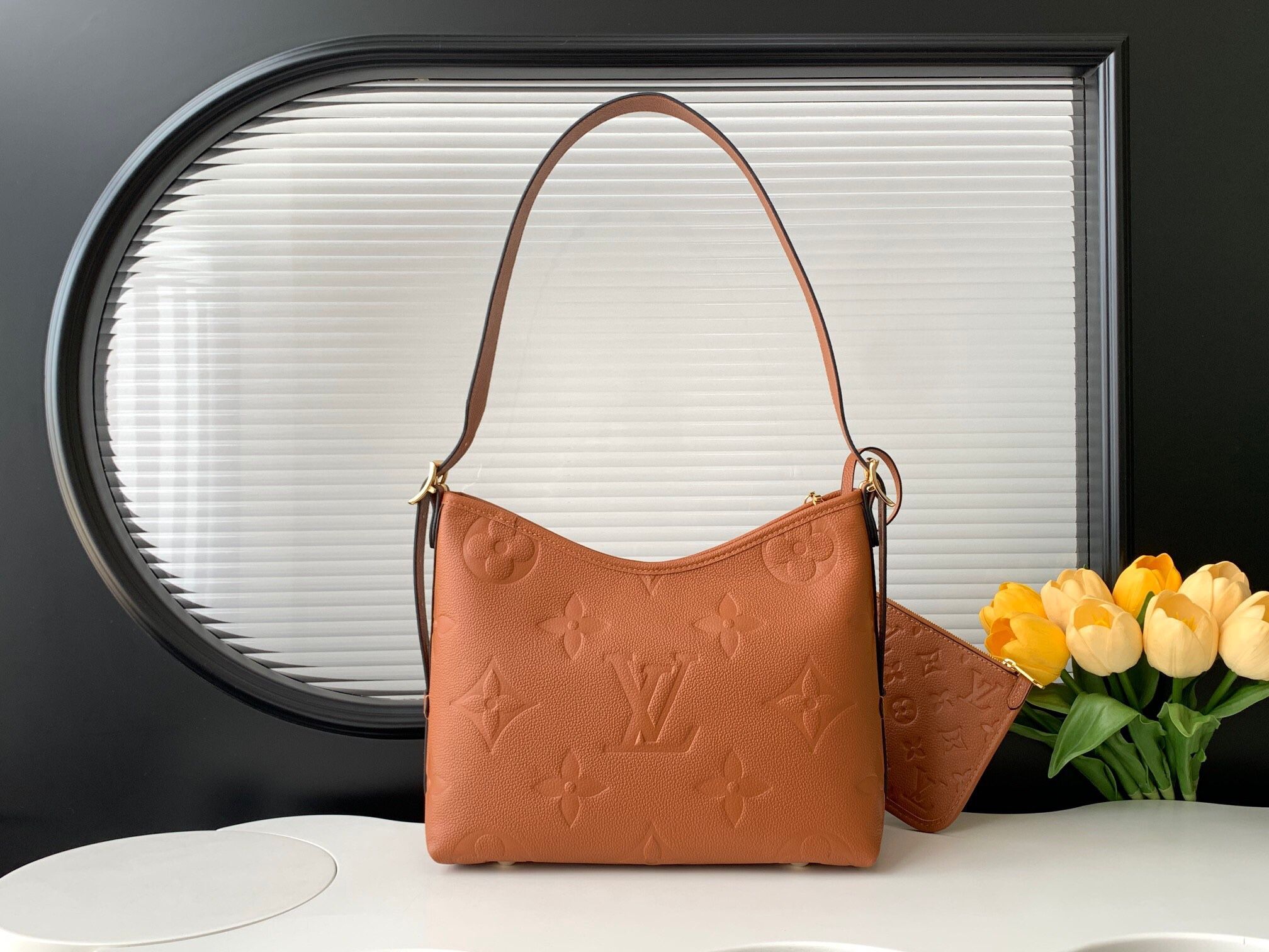 A classic women's shoulder bag