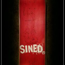 Autographed Skate Deck - Signed by The Godd*mn Gallows (Band)