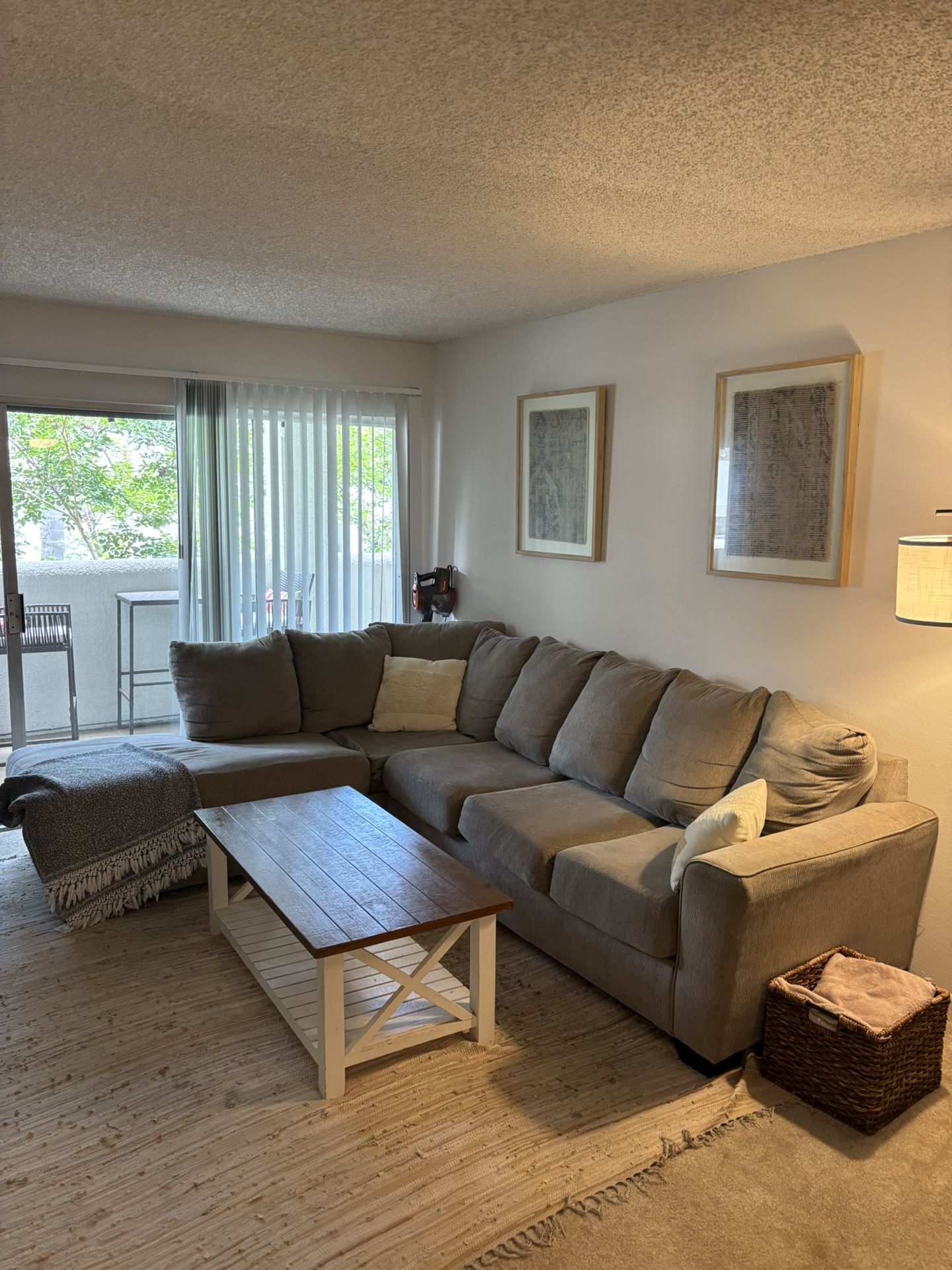 Gray L Couch