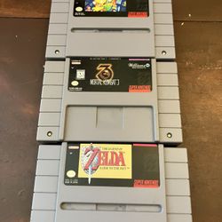 VINTAGE Super Nintendo Games