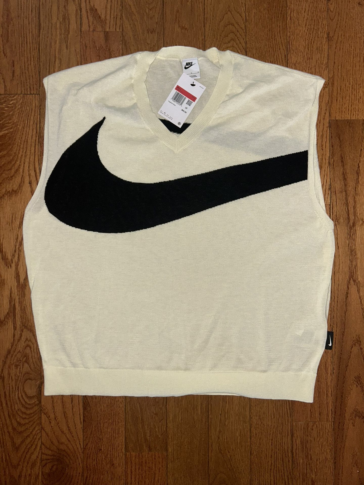 Nike Golf Swoosh V-Neck Sweater Vest Size Large NEW